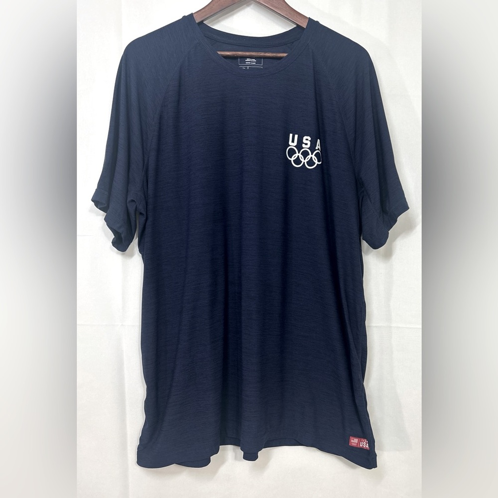 USA Olympic Team Apparel Tokyo 2020 Men's XXL Blue T-Shirt Performance Training